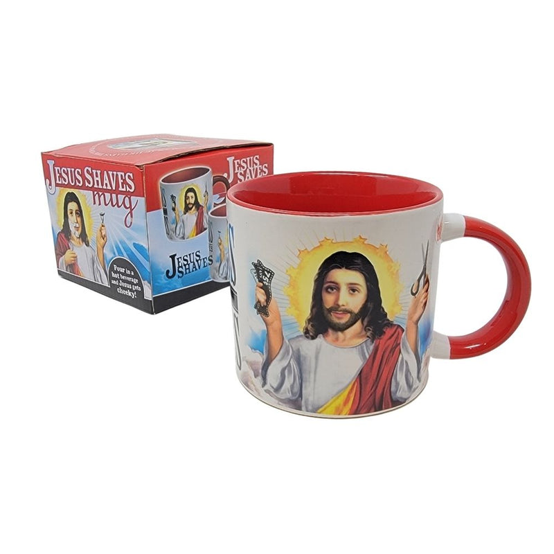 Unemployed Philosophers Guild Jesus Shaves Mug Candy Funhouse Online Candy Shop