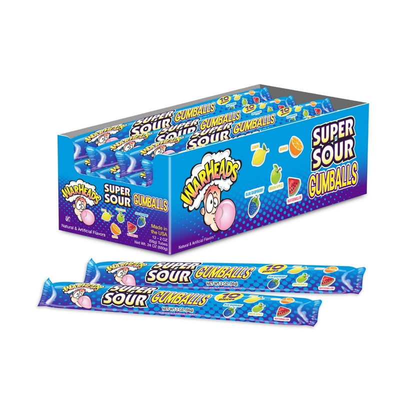 Warheads Super Sour 10-Gumballs - 2oz