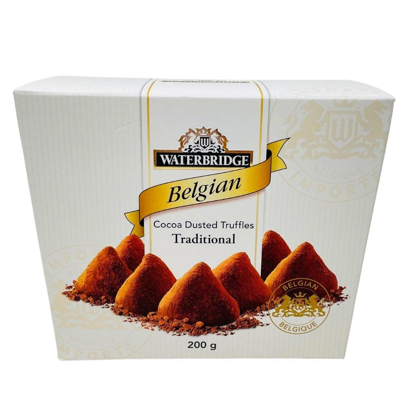 Waterbridge Belgian Milk Chocolate Traditional Truffles - 200g