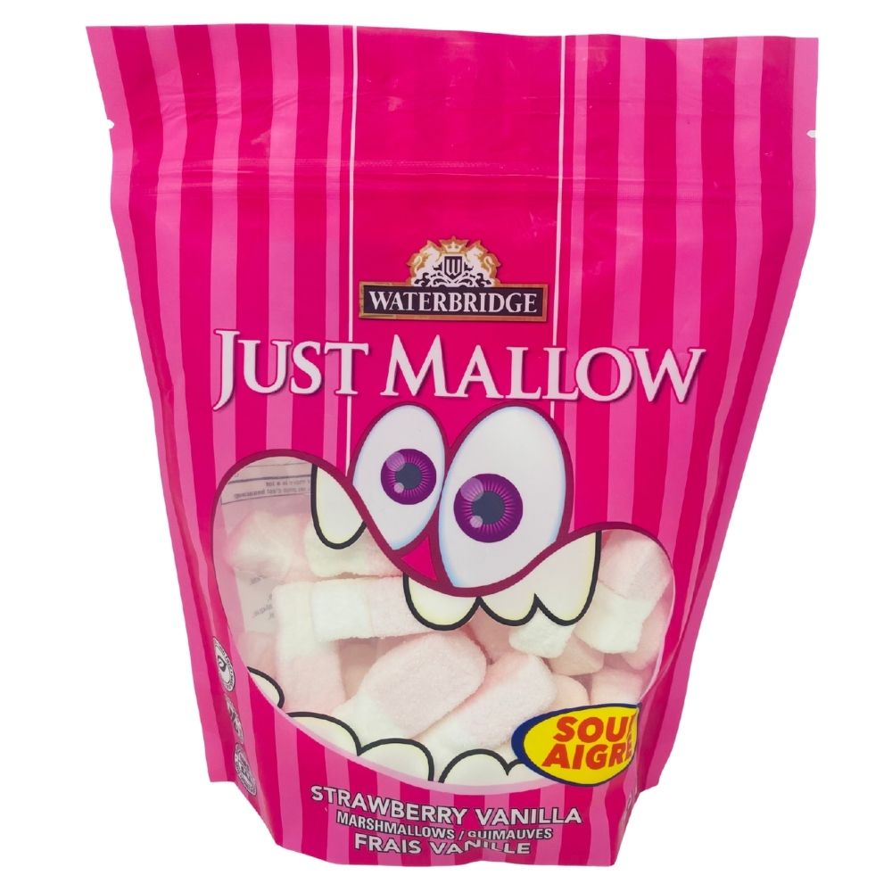 Waterbridge Just Mallow Sour Strawberry Vanilla 125g Candy Funhouse Candy Funhouse Ca 8197