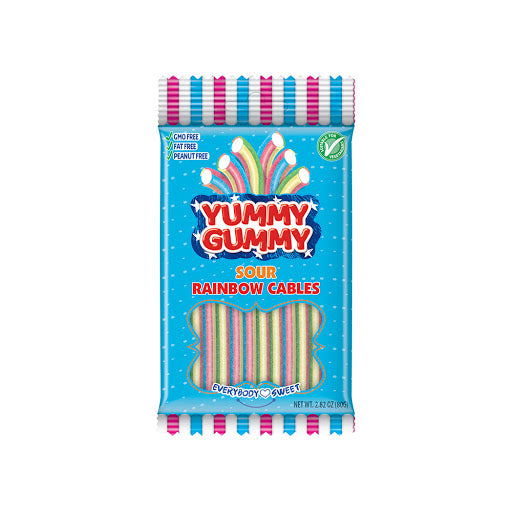 Yummy Gummy Sour Rainbow Cables
