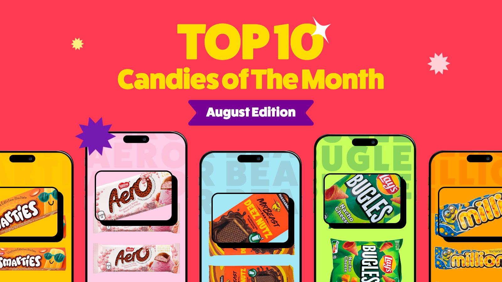 Top 10 Candies of the Month - August