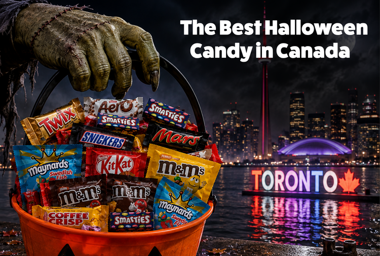 Best Halloween candy in Canada 2026 — Albanese gummi monsters, Sour Patch monster parts, candy corn and Dots ghosts