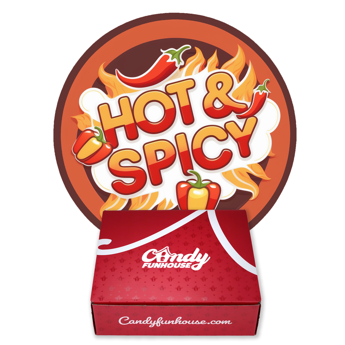 Hot'n Spicy Funbox - Candy Funbox - Candy Funhouse Candy Funbox - Spicy Candy - Spicy Snacks - Spicy Treats