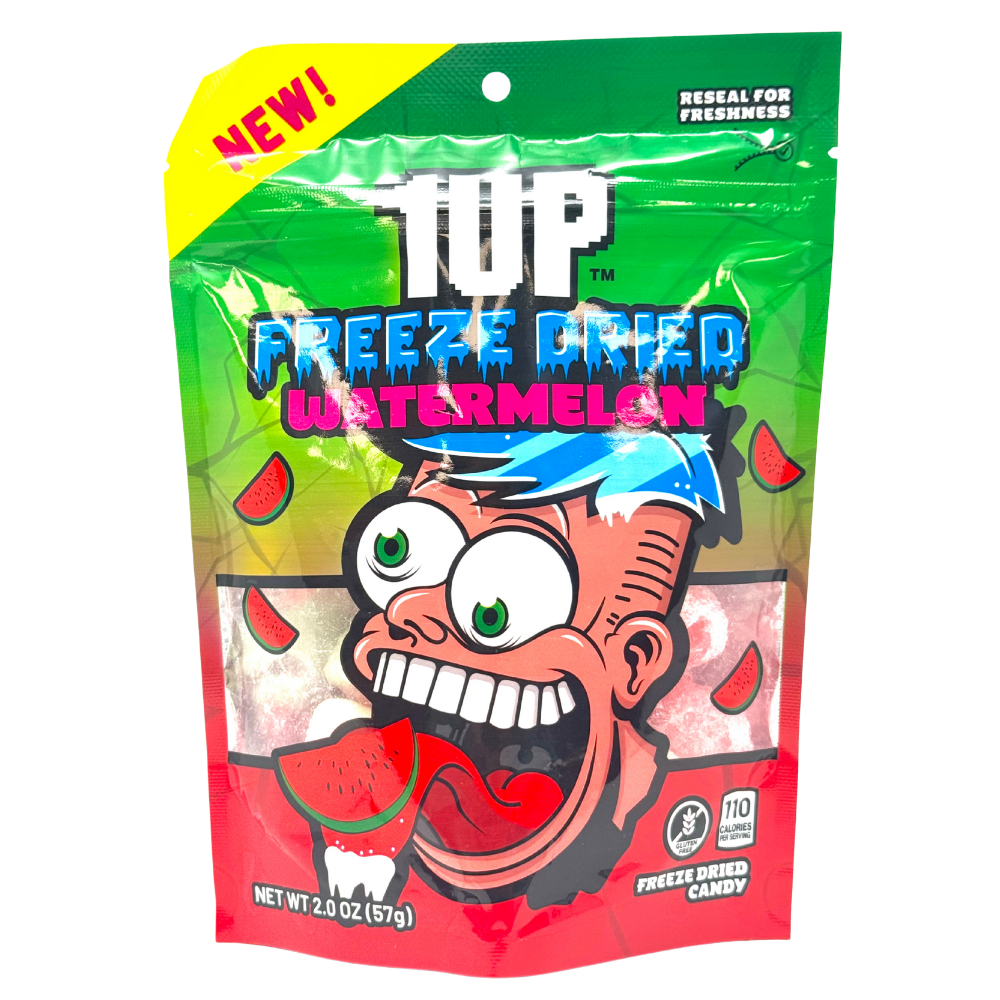 1up 1UP Freeze Dried Watermelon - 2oz | Candy Funhouse – Candy Funhouse CA