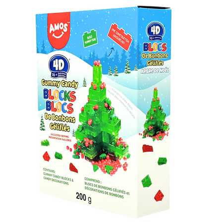 4D Gummy Blocks Christmas Tree - 200g