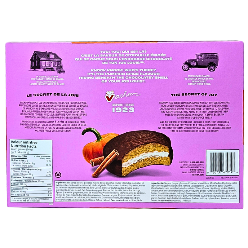 Vachon Jos Louis Pumpkin Spice - 324g