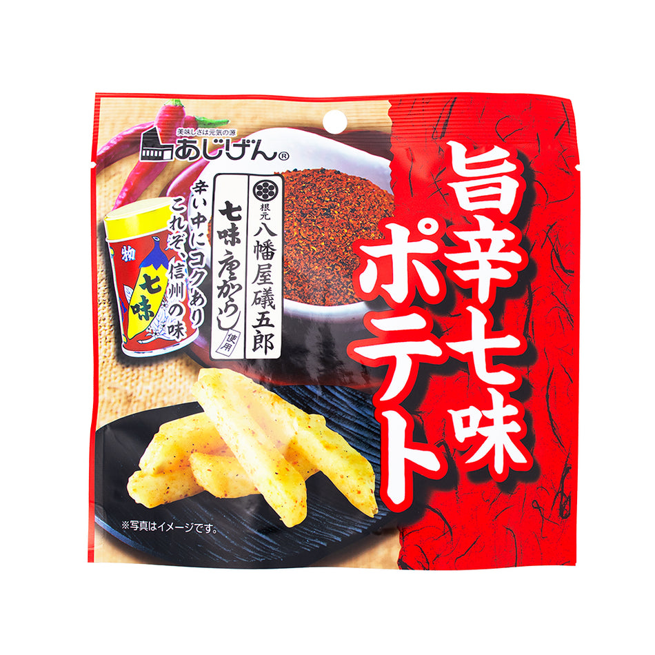 Ajigen Yawataya Isogoro Spicy Shichimi Potato Chips (Japan) - 50g - Japan Candy - Japanese Candy - Spicy Candy - Spicy Snacks - Savoury Snacks - Potato Chips