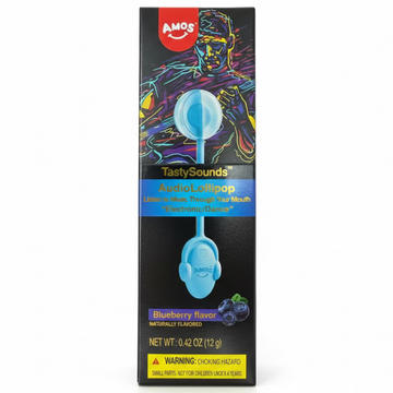 Amos TastySounds Audio Lollipop Blueberry - 0.42oz Electronic Dance