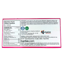 Barbie Candy Case - Halal Candy - Nutrition Facts-Ingredients- Candy Funhouse