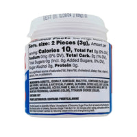 Bazooka to Go Cup 60ct Sugar Free | Nutrition Facts