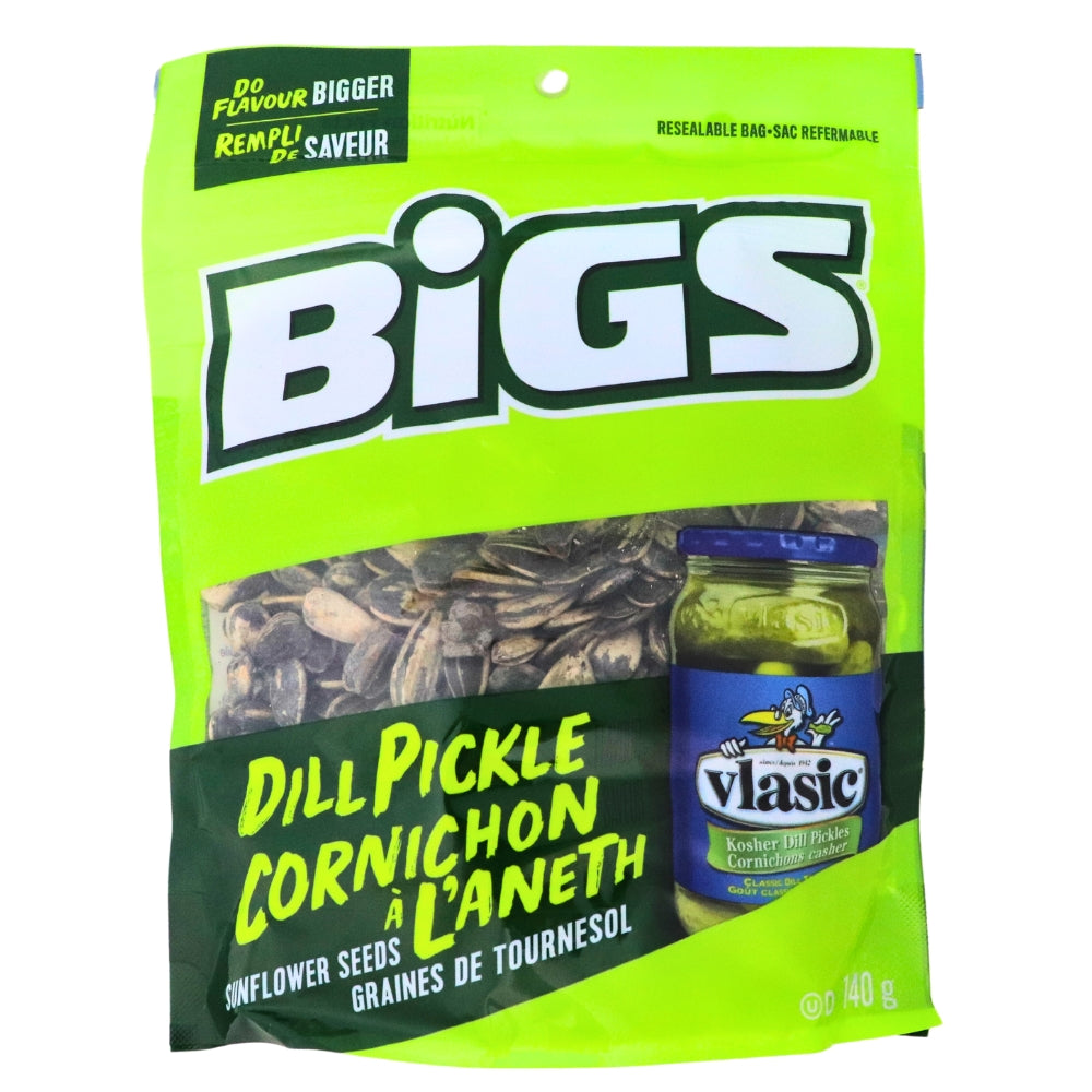 Bigs Vlasic Dill Pickle Sunflower Seeds - 140g