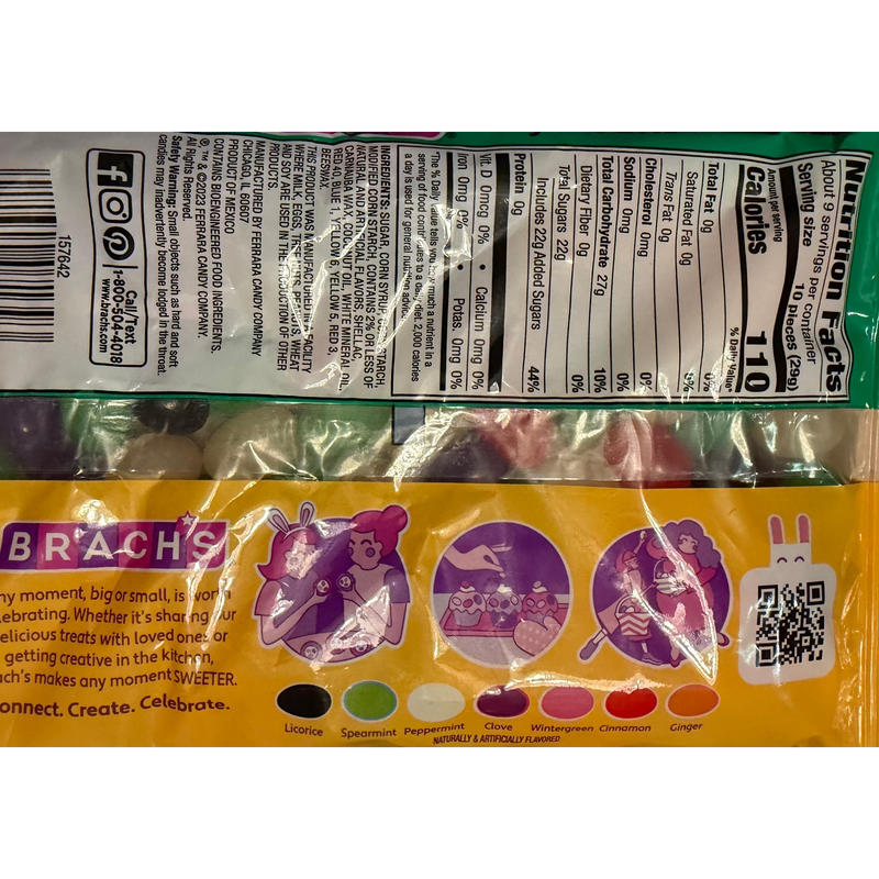 Brach's Spiced Jelly Beans - 9oz Nutrition Facts