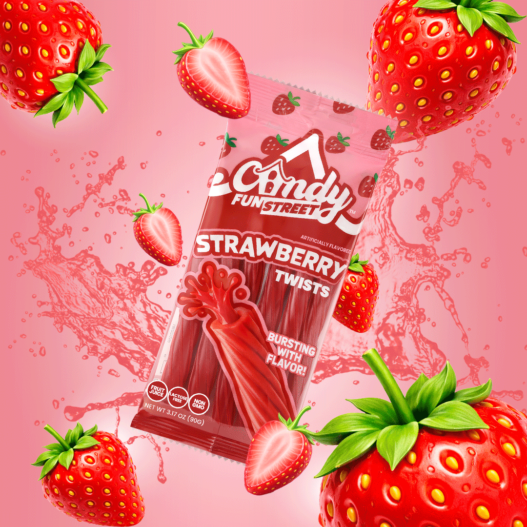 Candy Fun Street Berry Twists Duo – Blue Raspberry & Strawberry