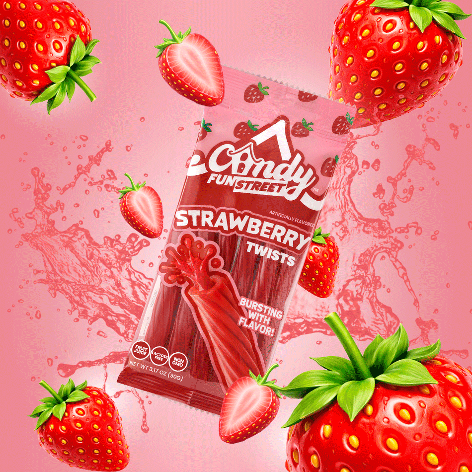 Candy Fun Street Berry Twists Duo – Blue Raspberry & Strawberry