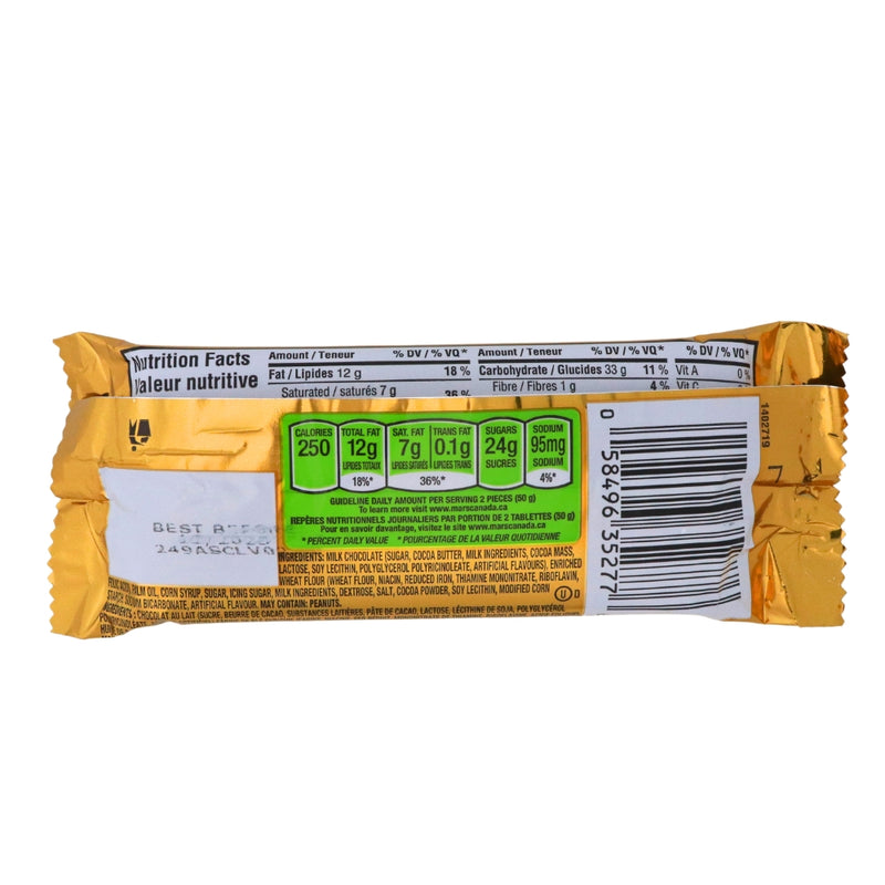 Twix 50 g Nutrient facts Ingredients