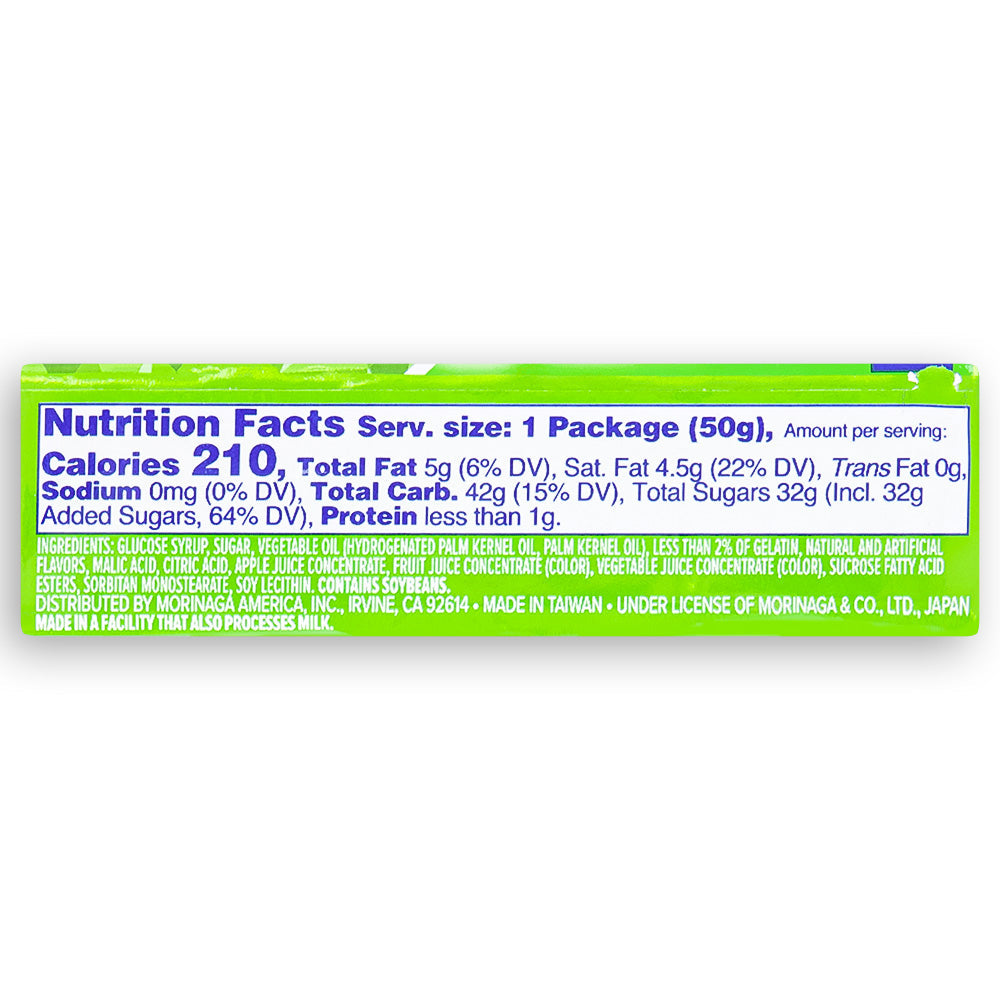 Hi-Chew Green Apple - 1.76oz  Nutrition Facts Ingredients
