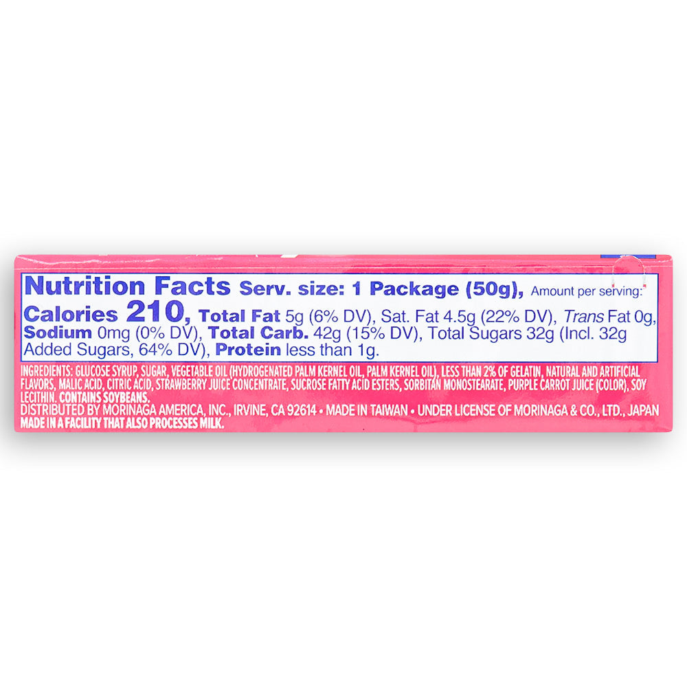 Hi-Chew Strawberry - 1.76oz  Nutrition Facts Ingredients
