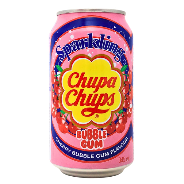 Chupa Chups Sparkling Cherry Bubble Gum - 345mL-Soda Pop from Chupa Chups