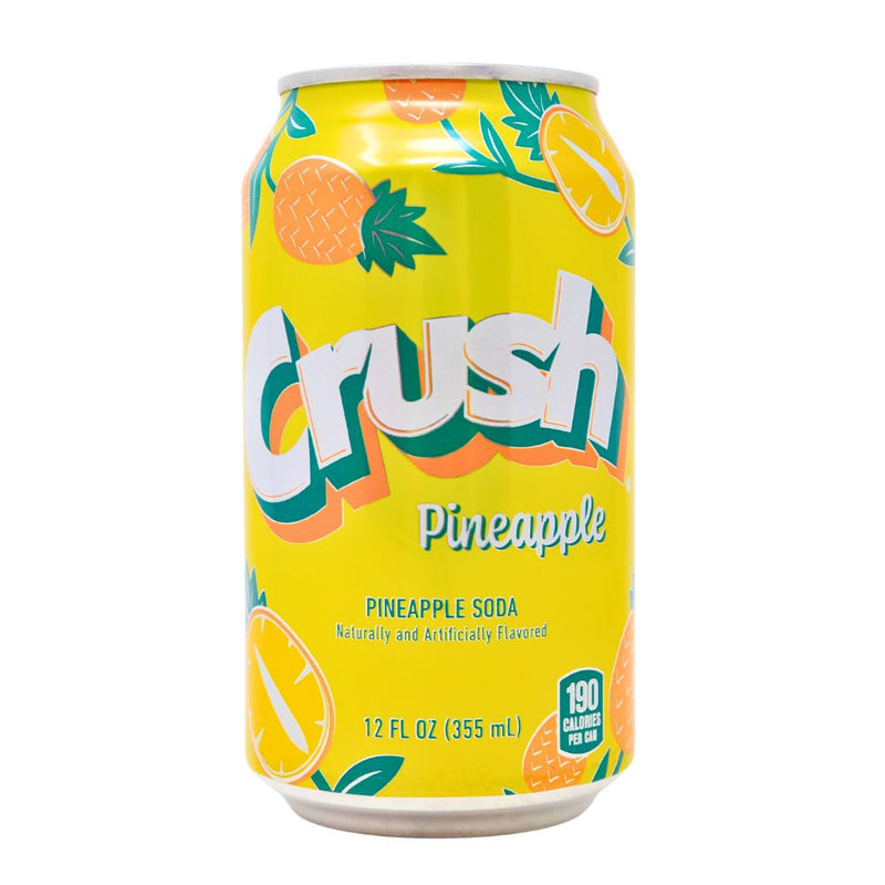Crush Pineapple Soda - 355mL - Canadian Pop