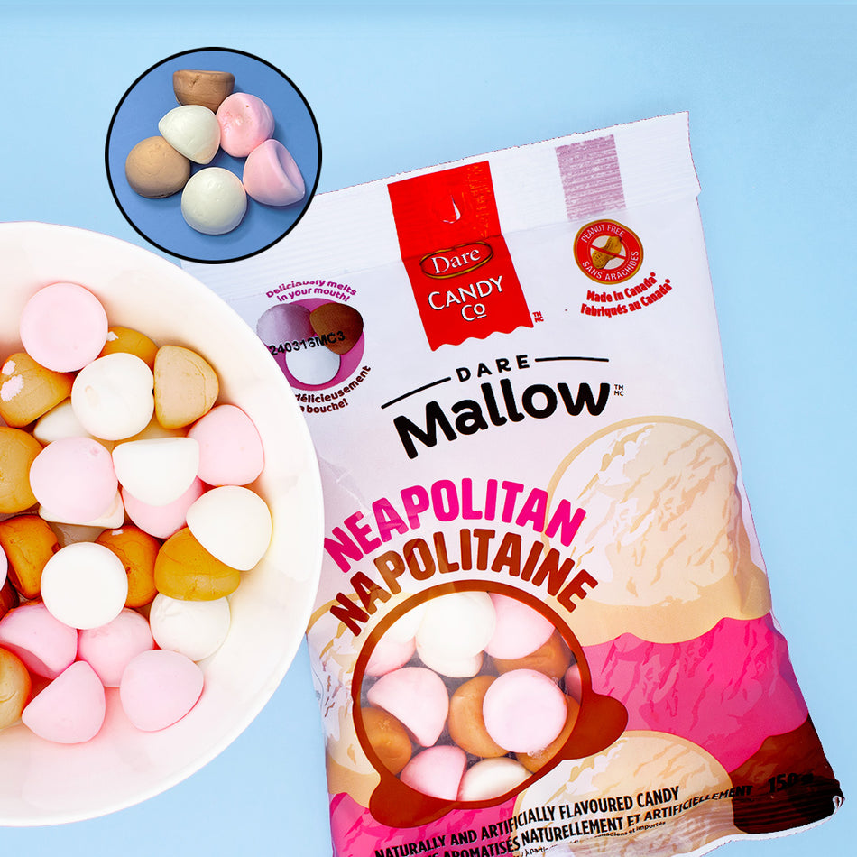 Dare Mallow Neapolitan Flavoured Marshmallow | Candy Funhouse