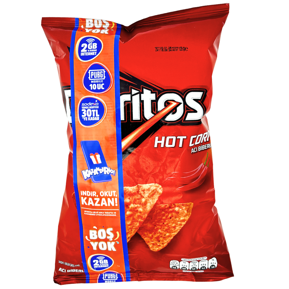 Doritos Hot Corn Aci Biberlli (Turkey) - 100g