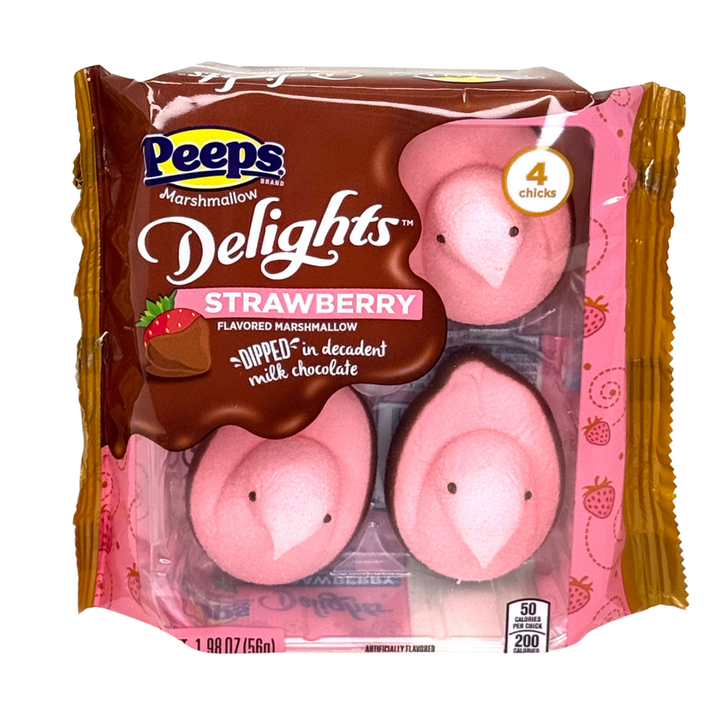 Peeps Strawberry Chicks Dipped in Chocolate - 1.98oz | Candy