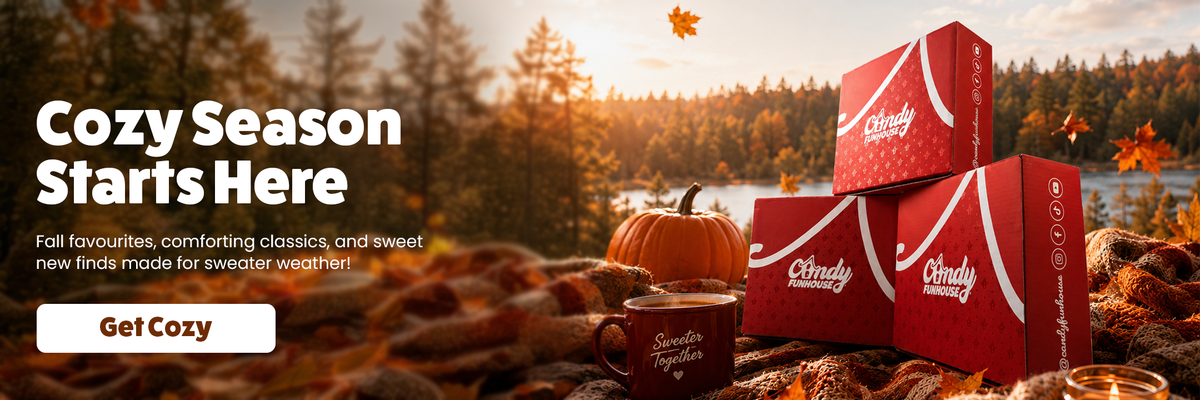 Cozy up with a candy funbox, perfect treats for sweater weather. find your box today!