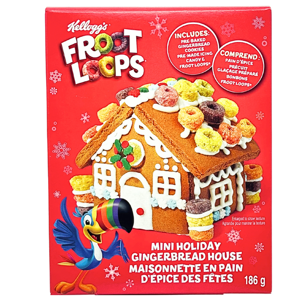 Froot Loops Mini Holiday Gingerbread House - 186g | Candy Funhouse