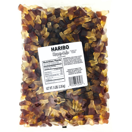 Haribo Bulk Happy Cola - 5lb | Nutrition Facts - Gummy Candy - Bulk Candy - Party Favour - Haribo Candy