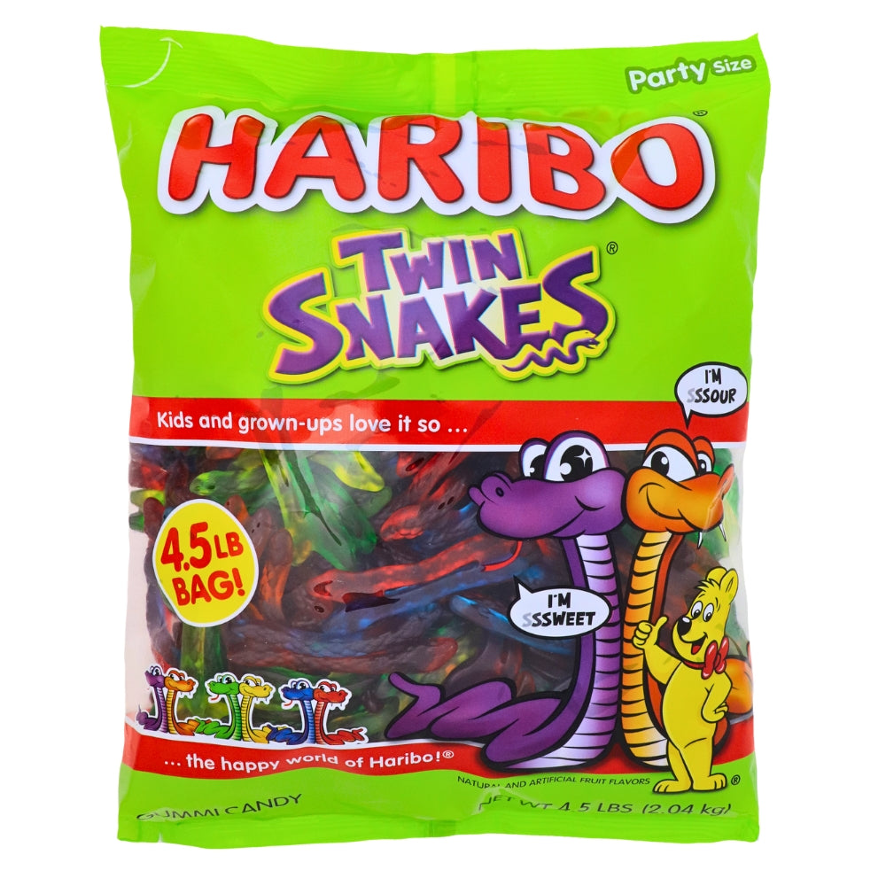 Haribo Bulk Twin Snakes - 4.5lb - Bulk Candy - Gummy Candy - Haribo Candy - Party Favours