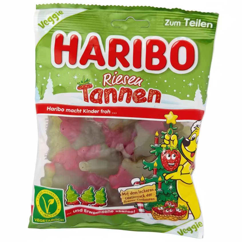 Haribo Christmas Tree Vegetarian Gummy (Germany) - 200g | Candy ...