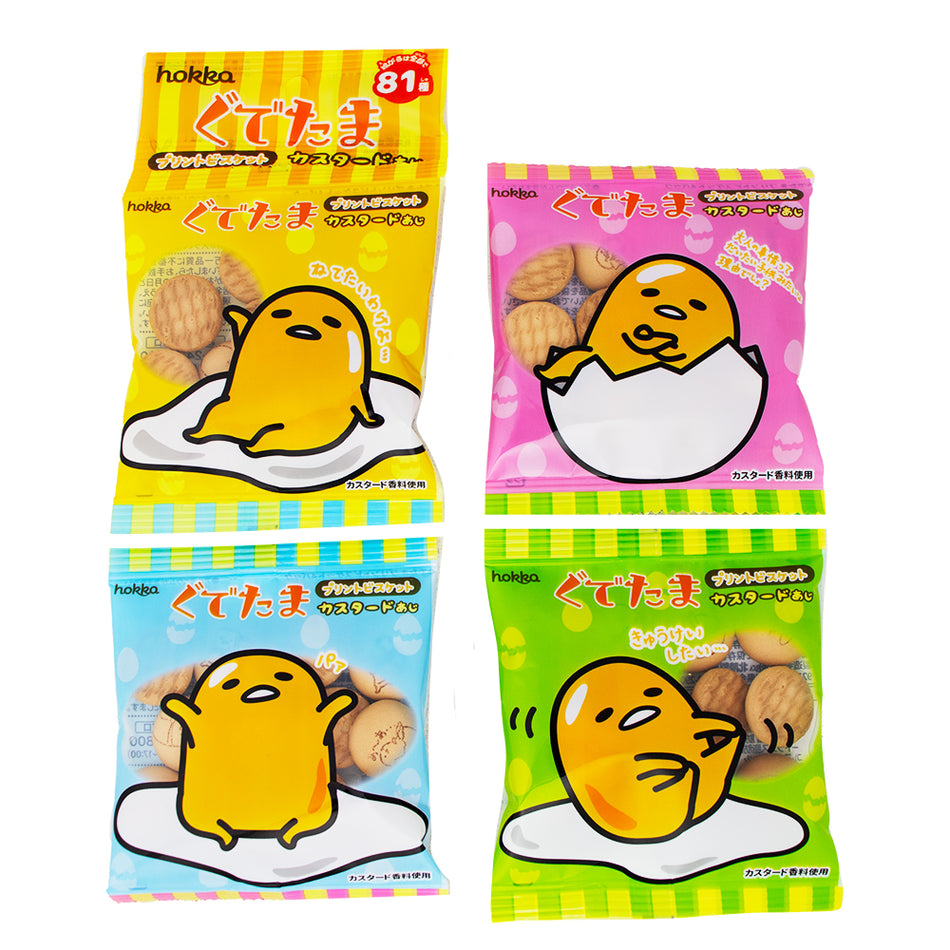 Hokuriku Gudetama Custard Biscuits 4 Pack (Japan) - 56g