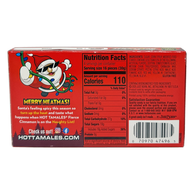 Hot Tamales Holiday Theatre Box - 4.25oz ingrediets