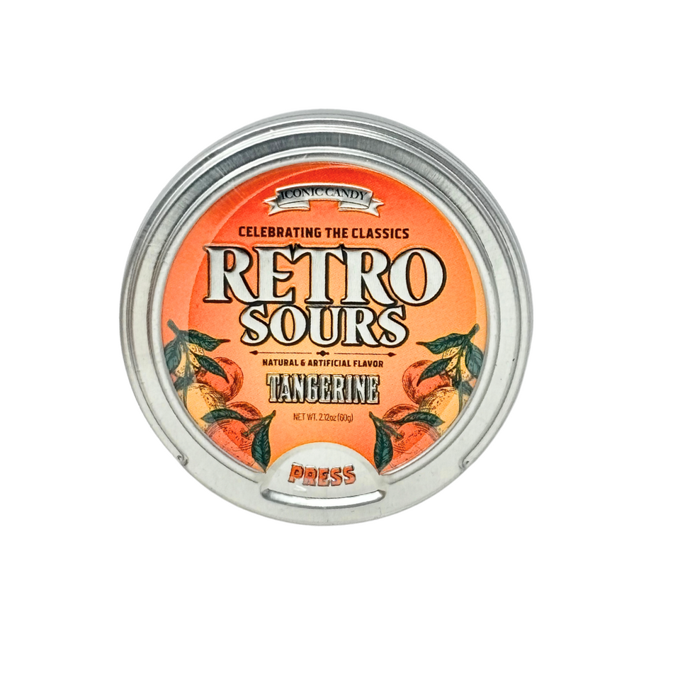 Iconic Retro Sours Tangerine Tin - 2.12oz