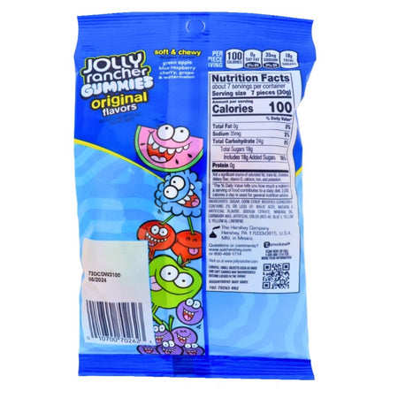 Jolly Rancher Gummies Original Flavours - 7oz  Nutrient facts Ingredients