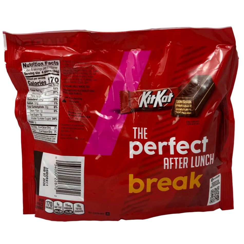 Kit Kat Minis Share Size - 10.1oz Ingredients and Nutrition Facts