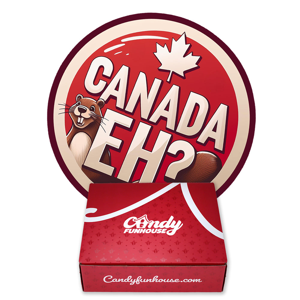 Canadian Eh! Candy Fun Box - Canadian Candy - Canadian Chocolate - Classic Canadian Candy - Candy Box