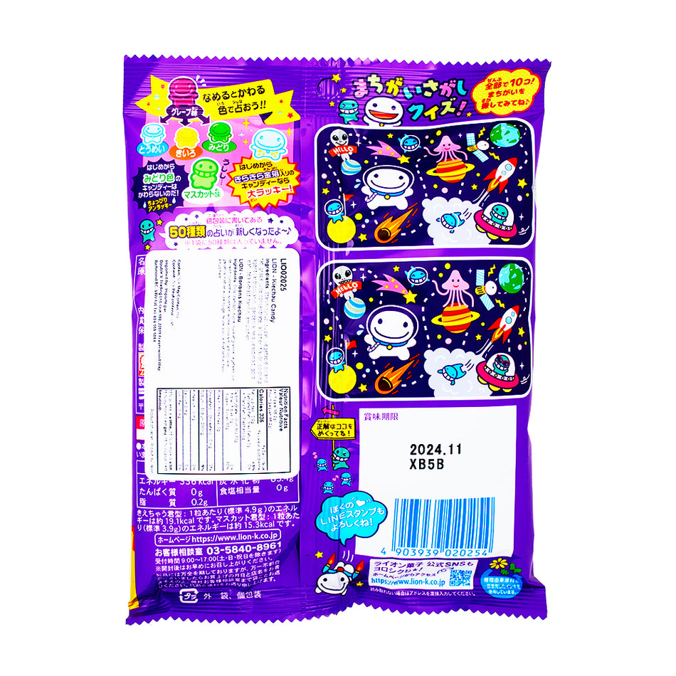 Lion Kiechau Grape Colour Changing Candy (Japan) - 95g  Nutrition Facts Ingredients