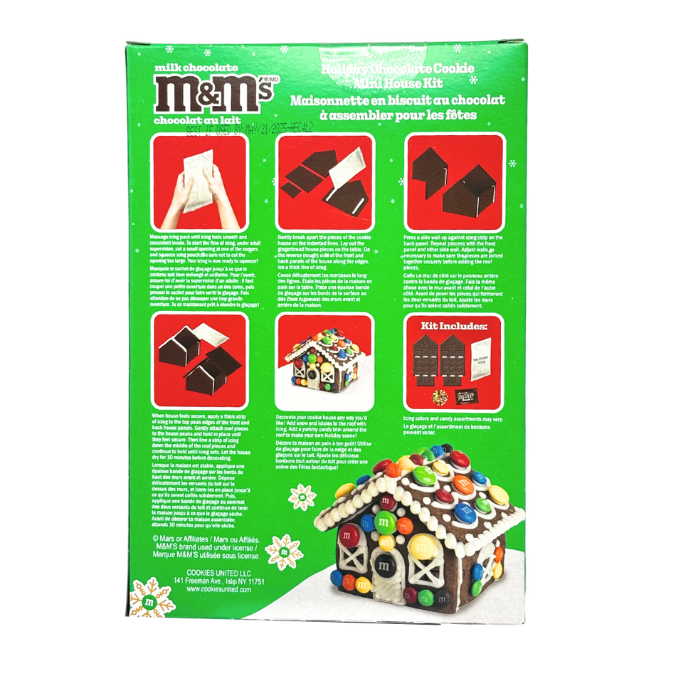 M&M's Mini Chocolate Cookie House  Kit - 198g