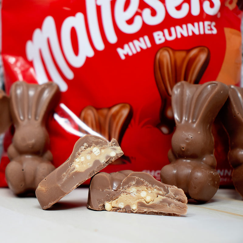 Maltesers Mini Bunnies (UK) - 58g | Candy Funhouse - Maltesers - British Chocolate - Maltesers Mini Bunnies - UK candy - Easter chocolates - Chocolate bunnies - Bite-sized chocolates - Chocolate snacks - Milk chocolate candies
