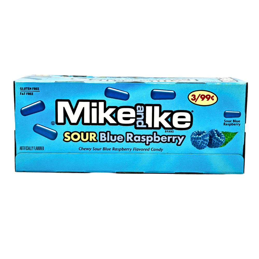 Mike and Ike Sour Blue Raspberry - 24 Pack