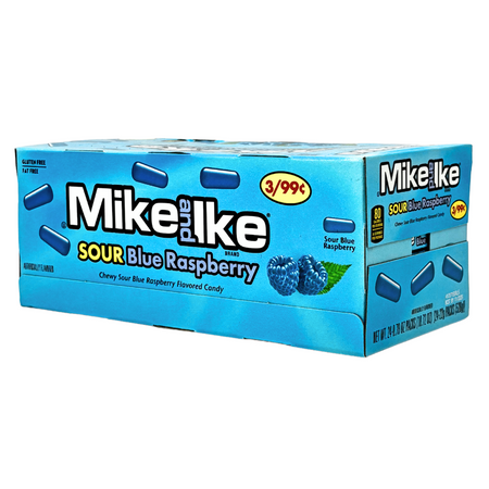 Mike and Ike Sour Blue Raspberry - 24 Pack