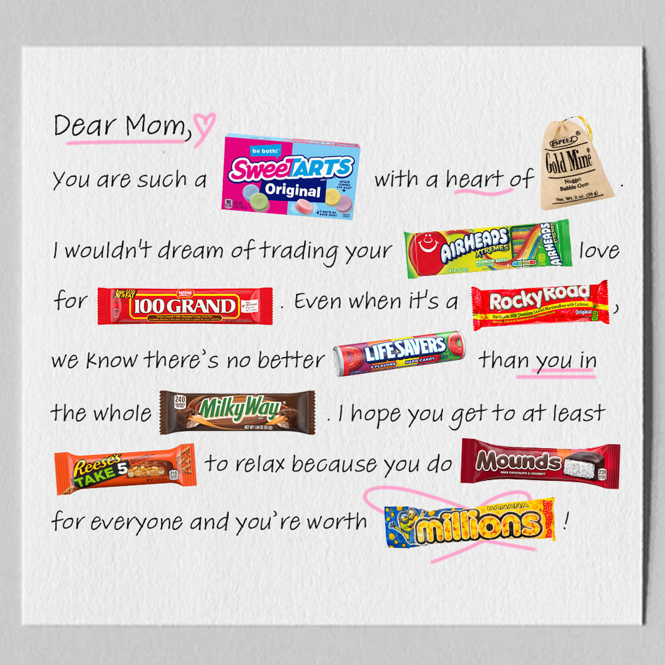 Mother's Day Candy Card Kit