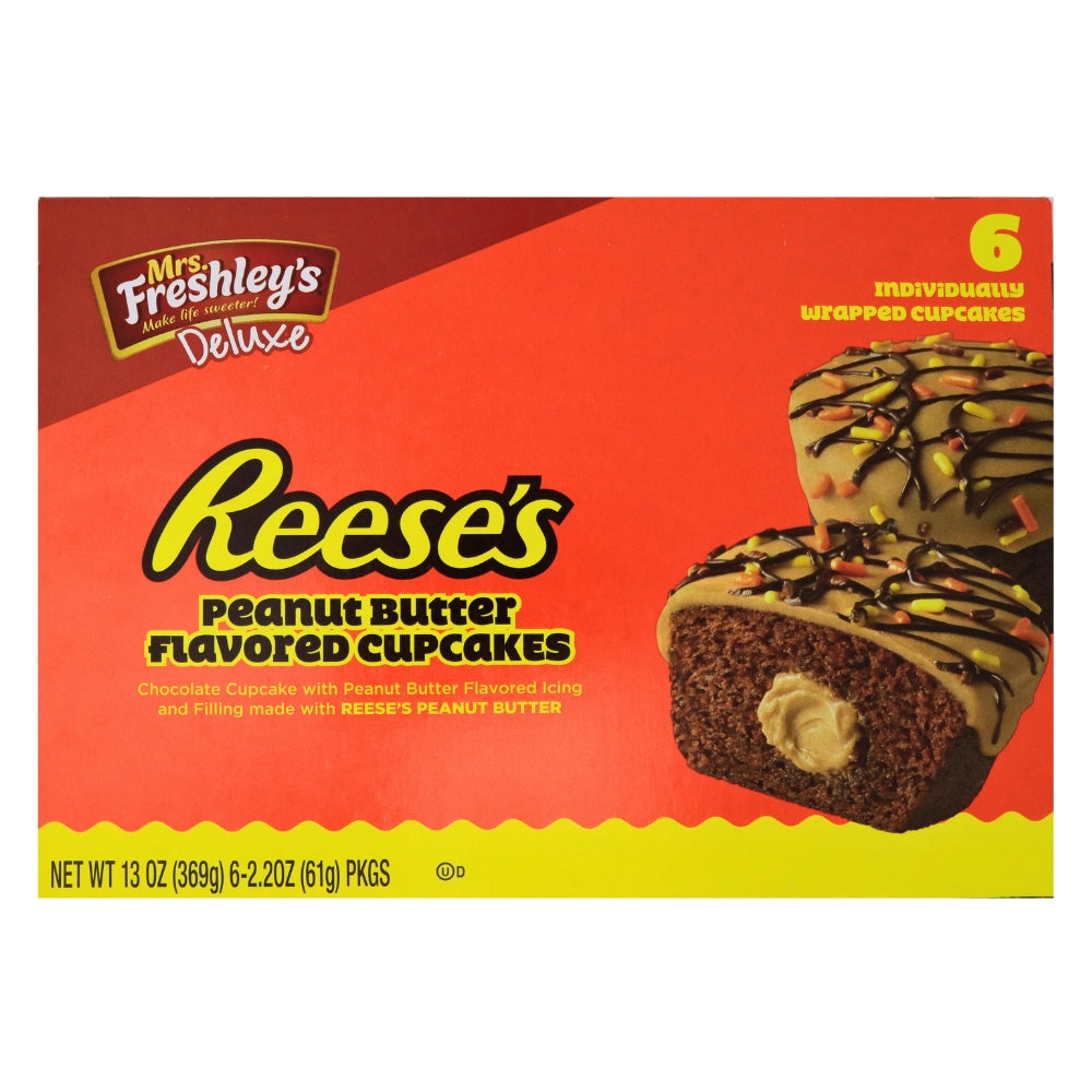 Mrs. Freshley's Reese's Peanut Butter Flavored Cupcakes 128 g