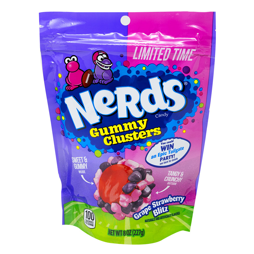 Nerds Gummy Clusters Grape Strawberry Blitz - 8oz - Nerds - Nerds Candy - Nerds Gummy Clusters - Gummy Clusters - Strawberry Nerds - Strawberry Candy