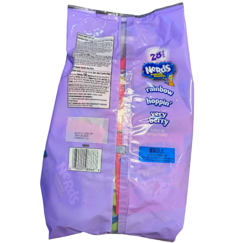 Nerds Gummy Clusters Hoppin' (28 Pieces) - 14oz Ingredients