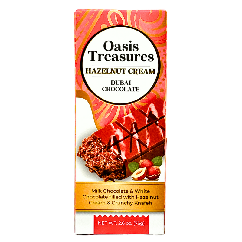 Oasis Treasures Hazelnut Cream Dubai Chocolate - 75g