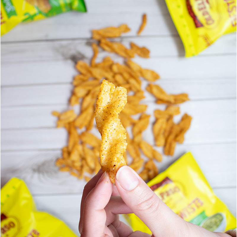 Old El Paso Fiesta Twists Salsa Verde - 2oz | Candy Funhouse - Old El Paso Fiesta Twists Salsa Verde - Salsa Verde corn snacks - Mexican-inspired twists - Bold and tangy twists - Zesty corn snack - Crunchy Salsa Verde bites - Flavourful Fiesta Twists - Snack with a Mexican kick - Satisfying spicy twists - Salsa Verde snack experience