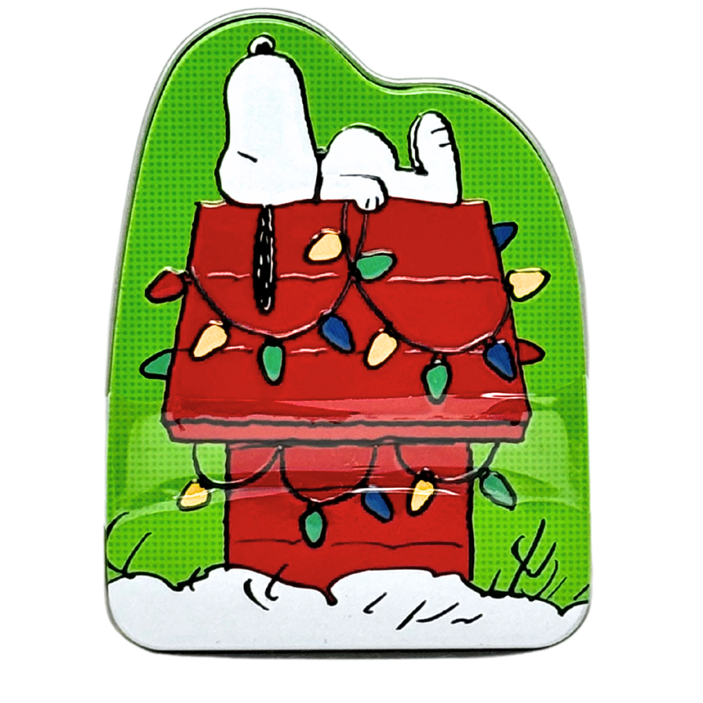 Peanuts Christmas is Giving Tin - 1.2oz - Snoopy on his Doghouse